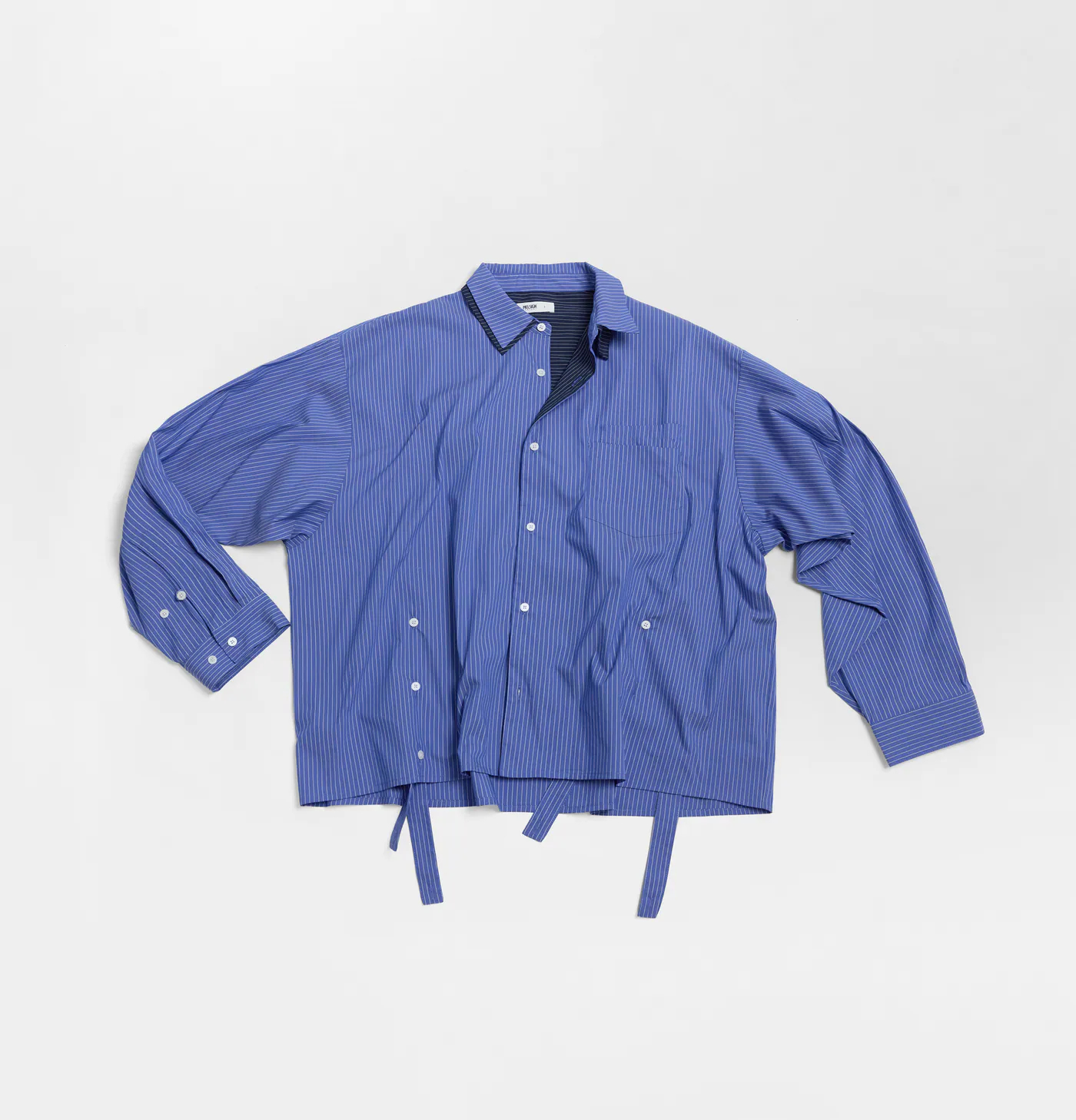 MELSIGN｜Dual Role Stripe Shirt (D-Blue)
