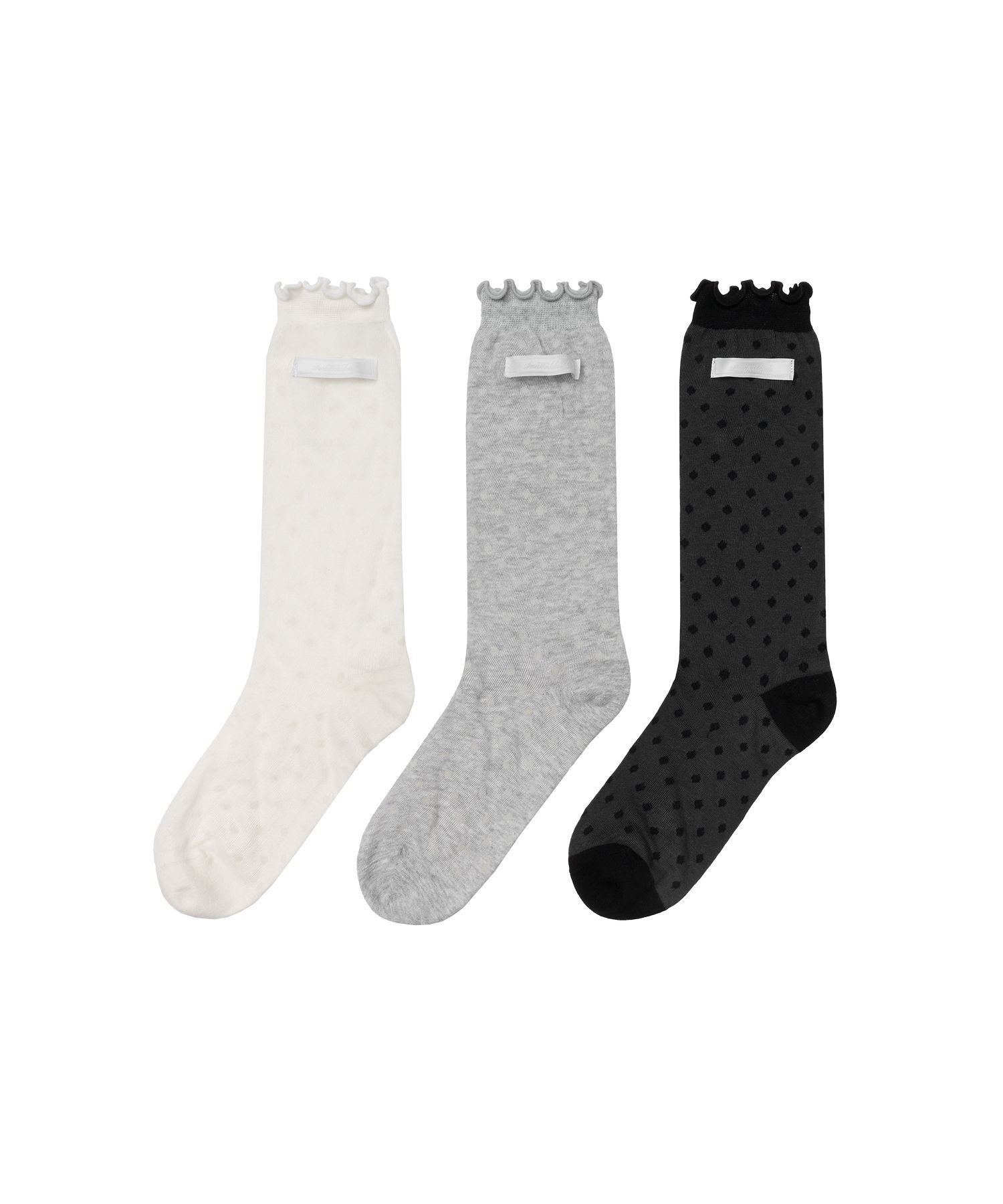 AMES-WORLDWIDE 透膚點點蕾絲長襪 多件組 AM2GSUAB80AML