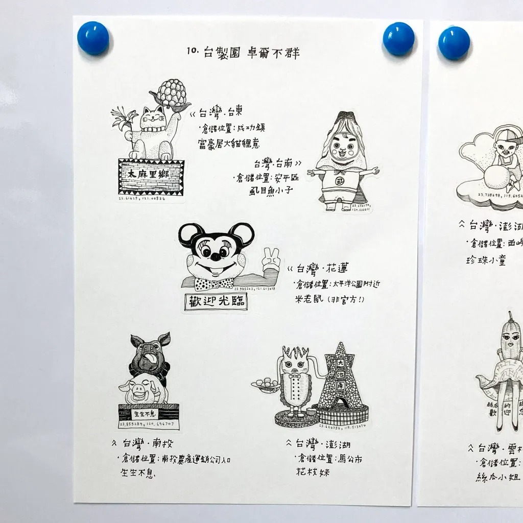 台灣｜插畫小農 不動產系列 台製園 卓爾不群