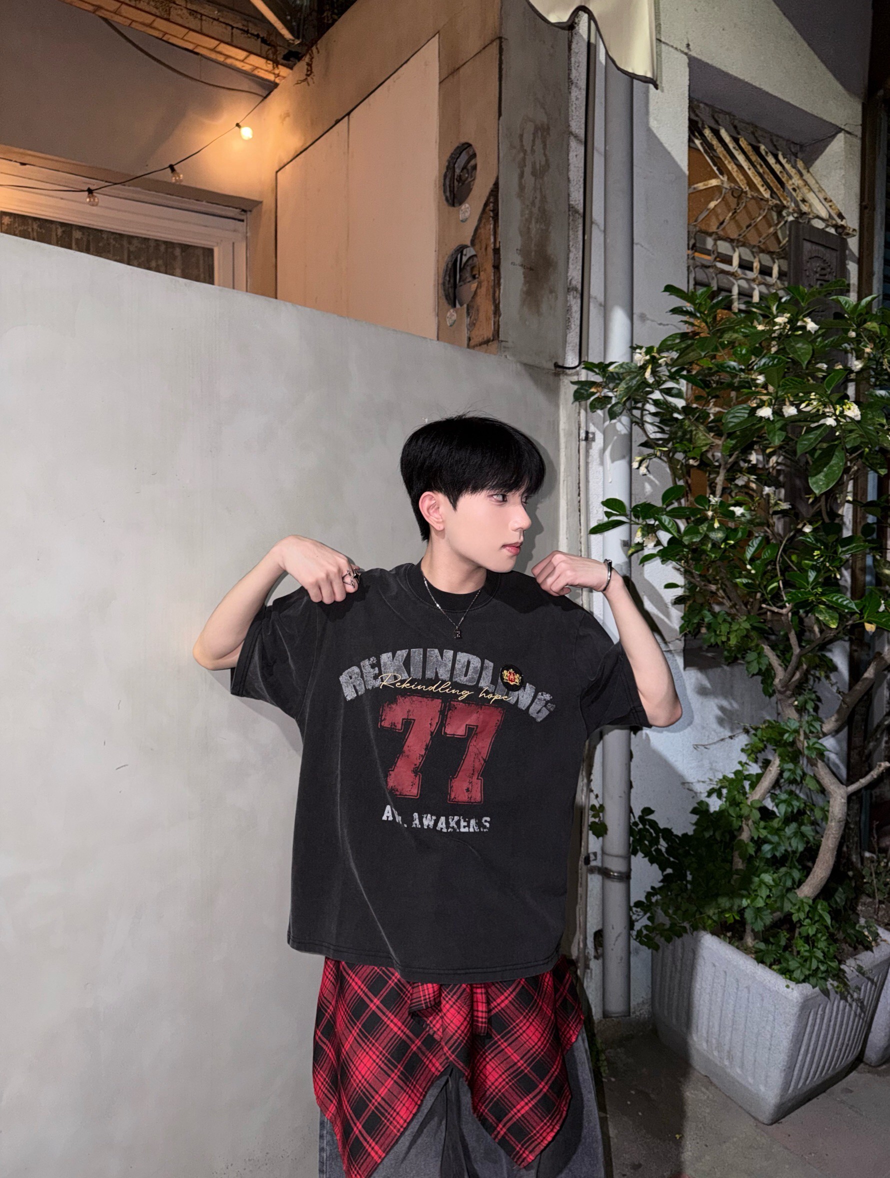 (GOAL) 復古街頭重磅短T aw 3352