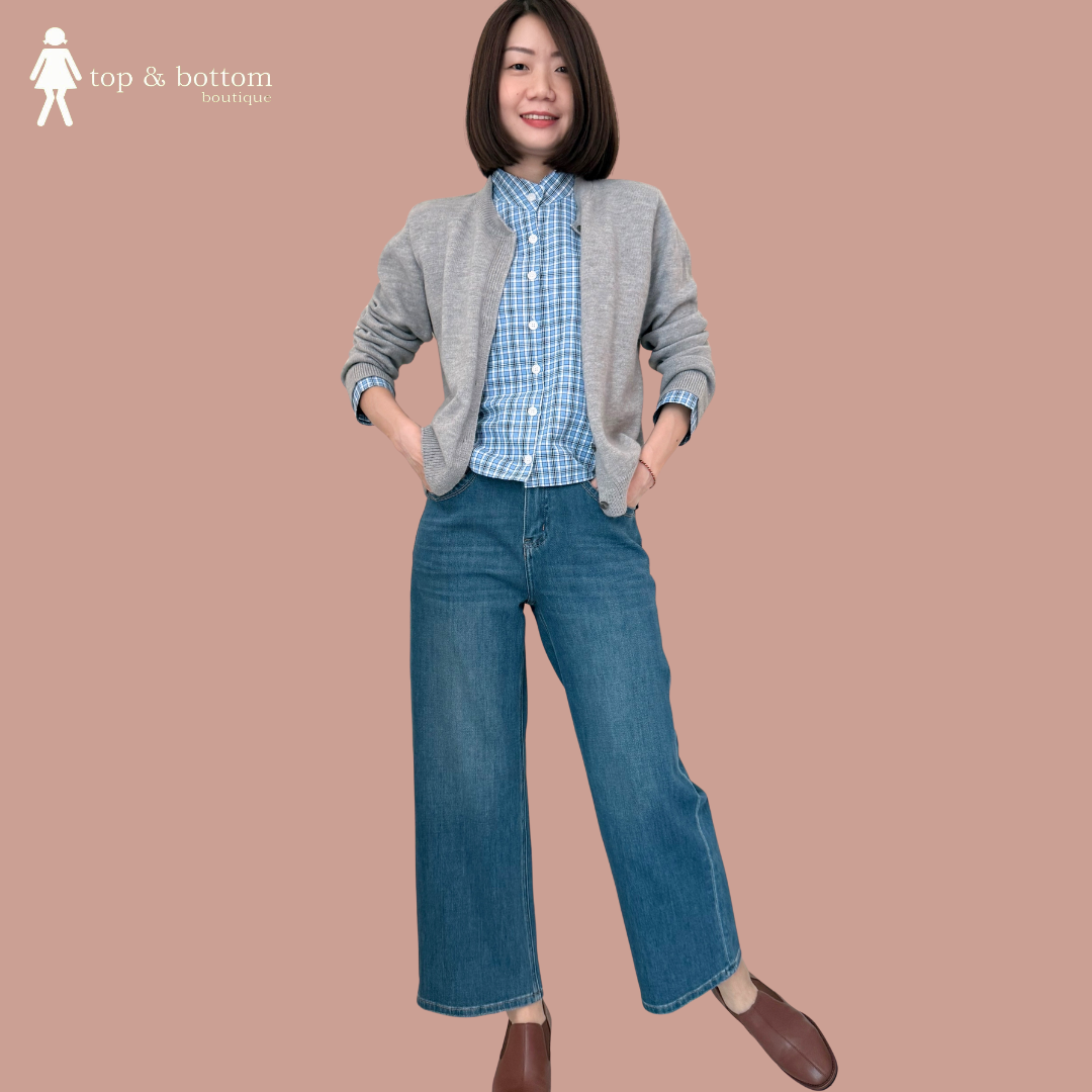 LONG SLEEVE CHECKED SHIRT WITH WOOL OUTER