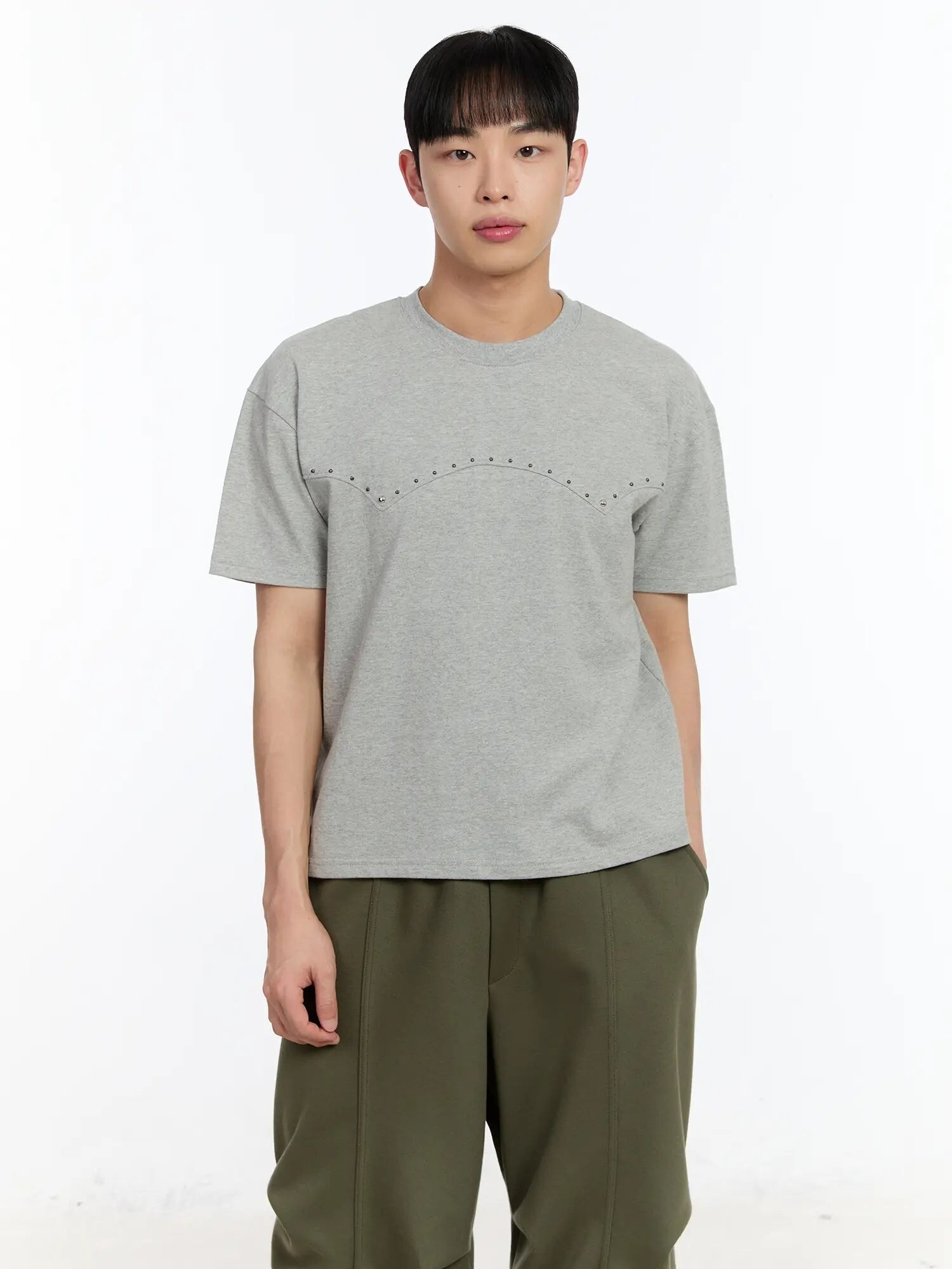 西部風格鉚釘短袖T恤