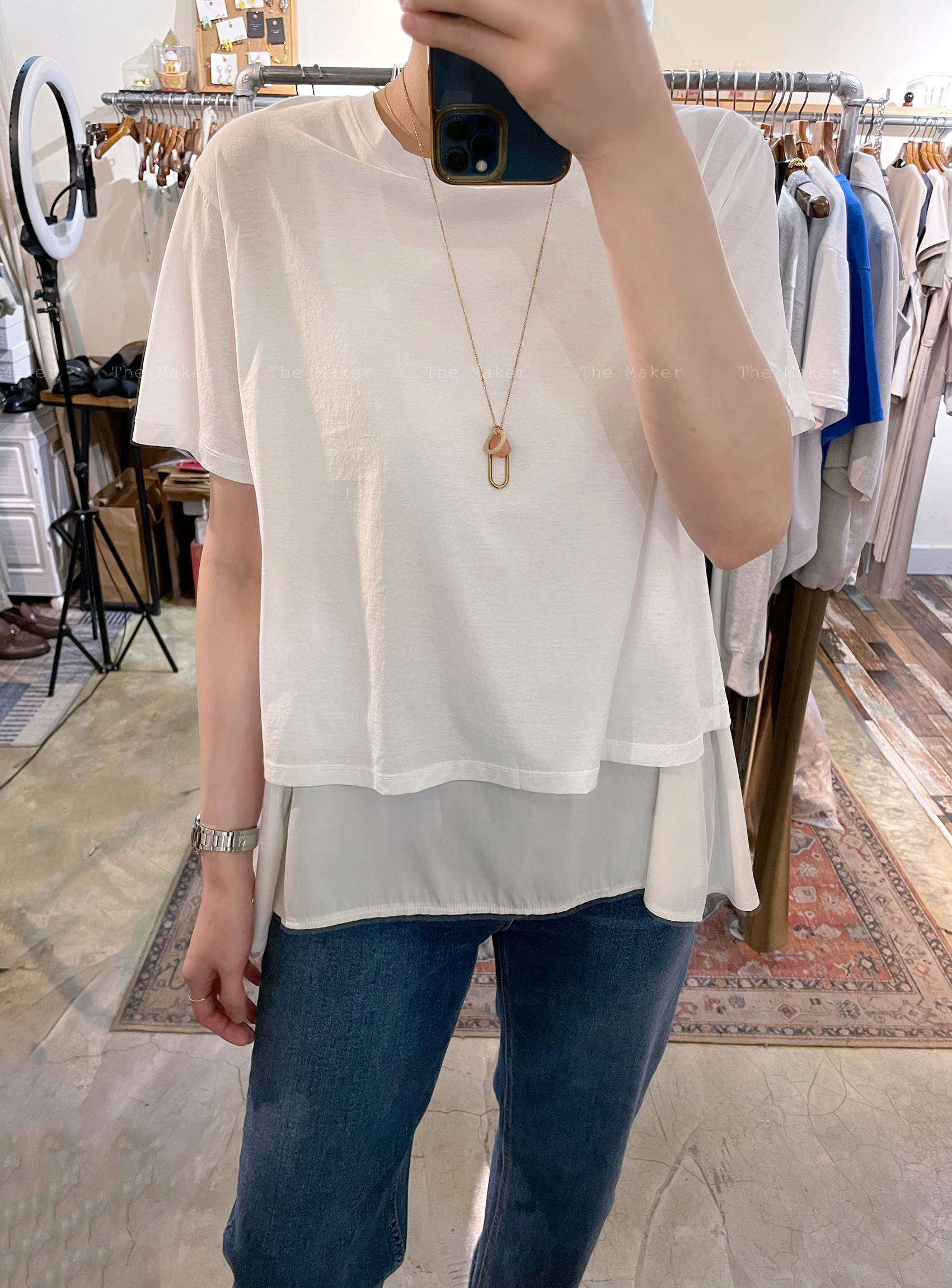 🕊️ 透心涼輕盈雙層Top 🕊️