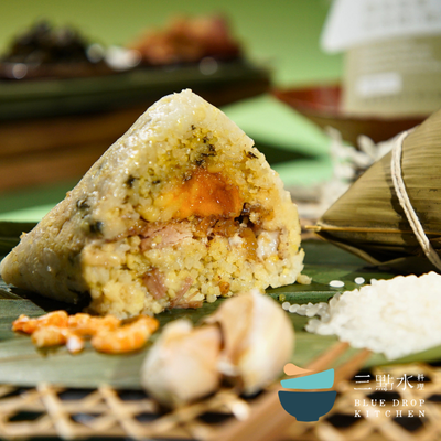 【非糯米】農家雪菜鹹肉粽（粳米・選用香港家豬無激素玻璃肉)