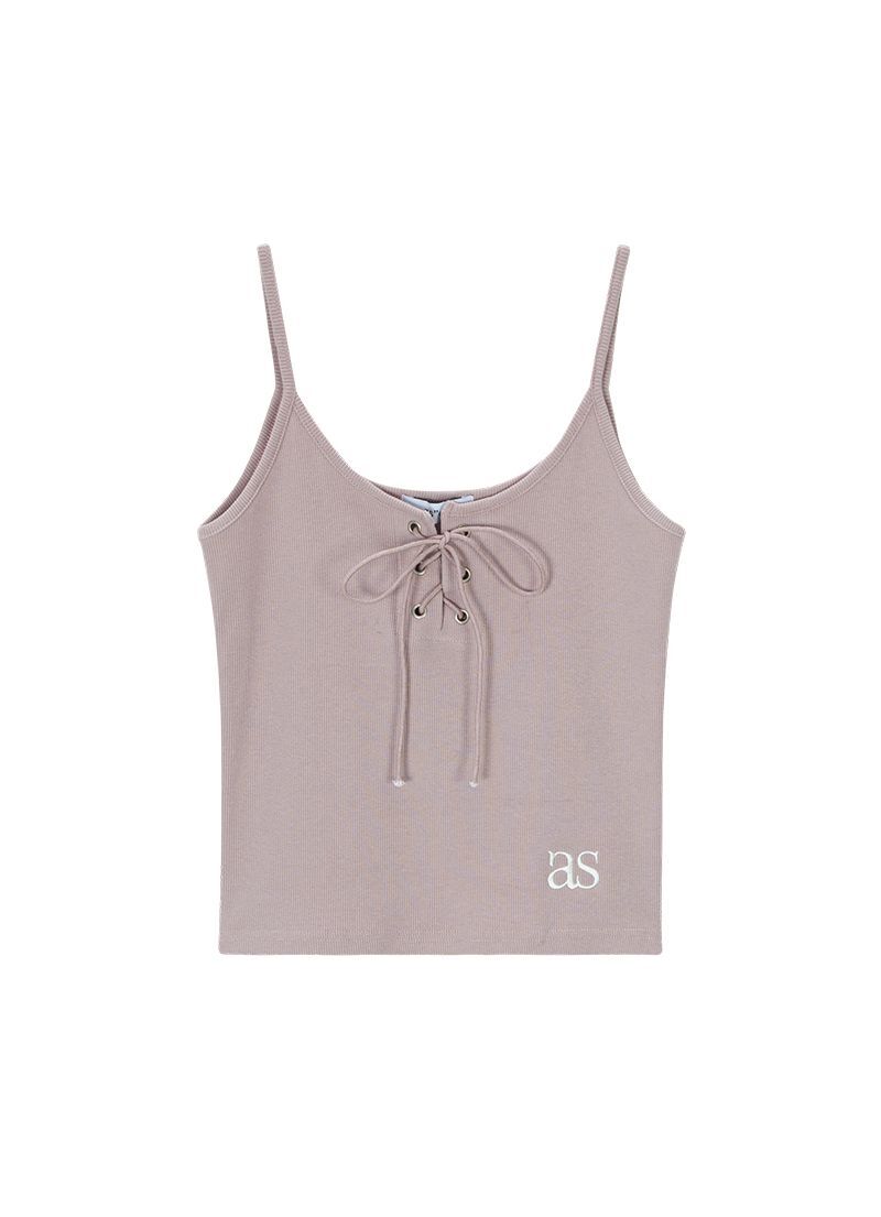 ASON 鏤空打孔短版無袖上衣 粉色 AS_P0000CEU