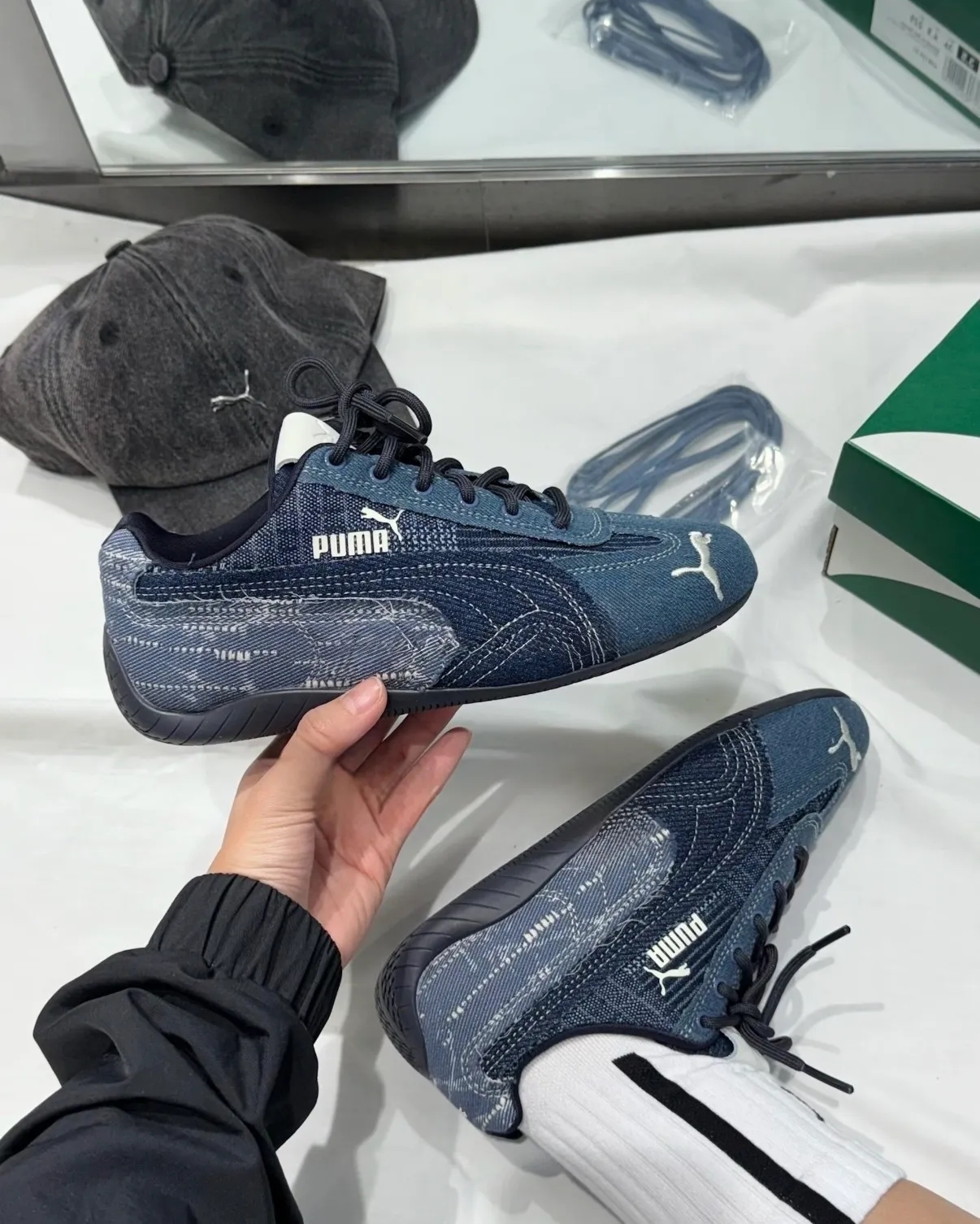 PUMA Speedcat OG 牛仔藍 丹寧 水洗 男女 賽車 復古 薄底鞋 40812901