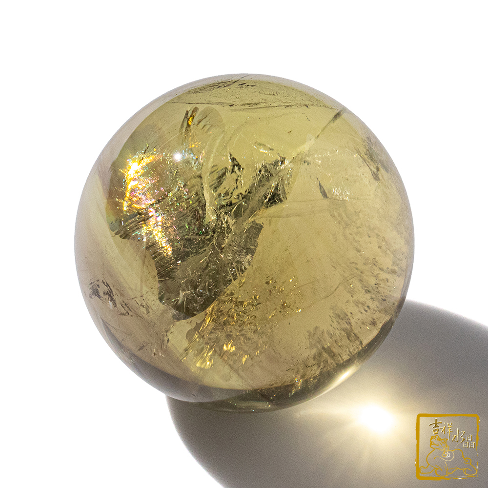 黃水晶球 6.7cm 旺偏財運