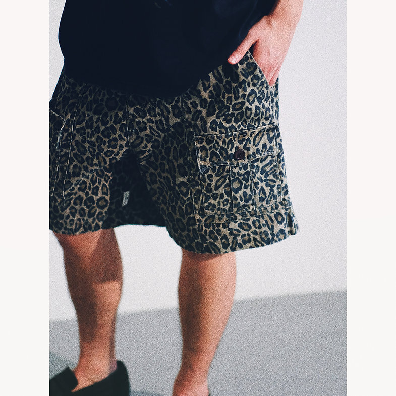 Club Stubborn Summer Air-Force Shorts - Leopard Camo