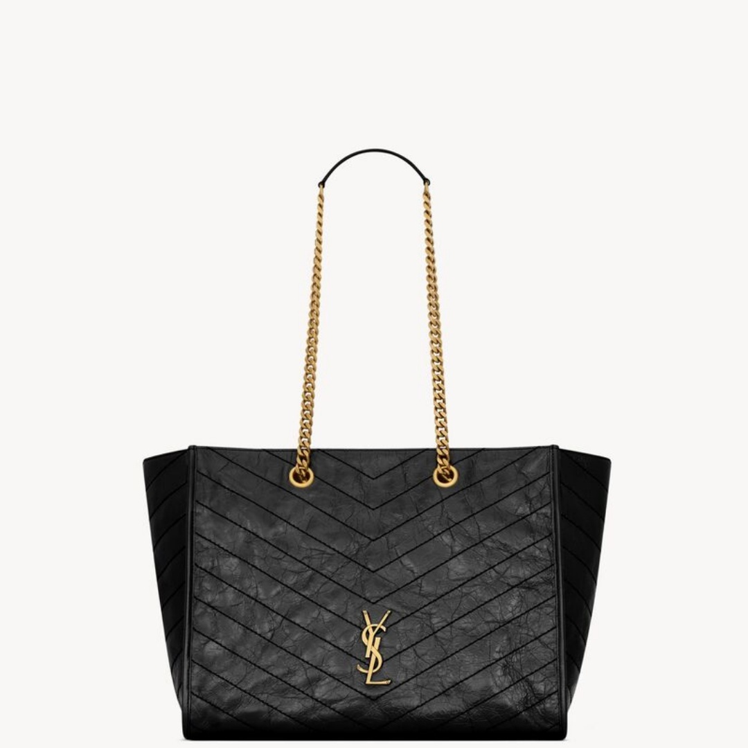 FRA-GGG0423-237 NIKI shopping in vintage leather BLACK (A22)【出貨後回贈$500購物金】