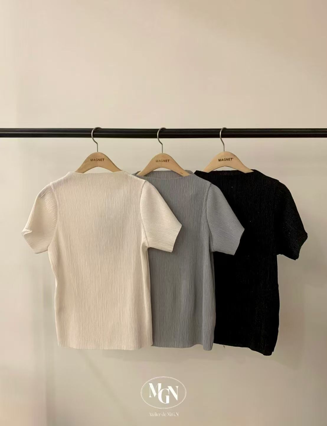 MN6113 低調細閃小企領坑紋上衣