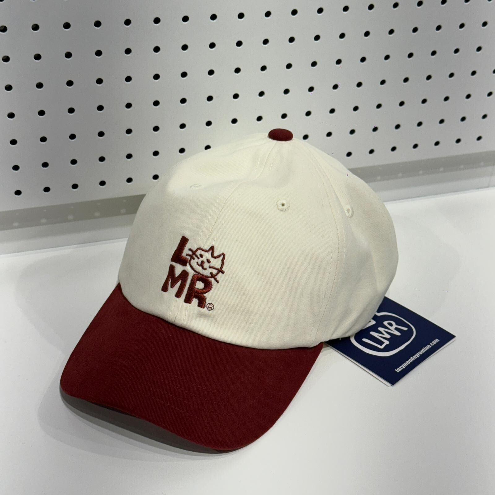 C69 LMR 拼色 Cap帽 - BURGUNDY