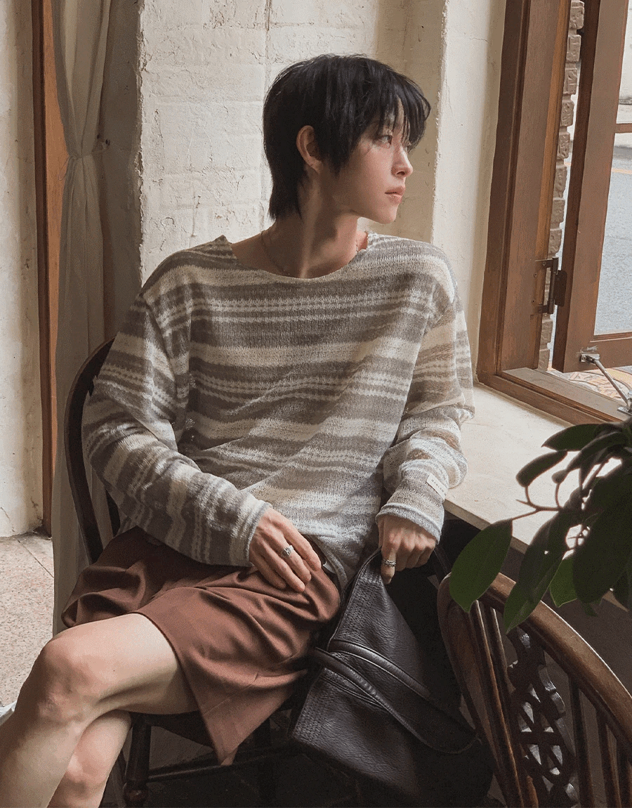 波塔尼針織長袖T恤