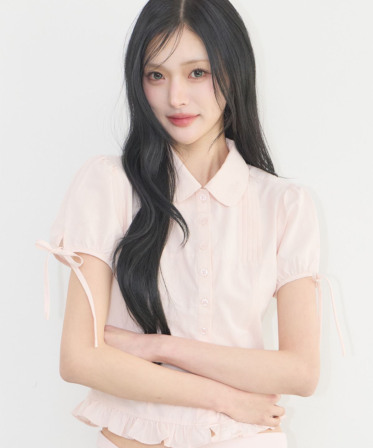 ILLIGO Sera 泡泡袖上衣 粉紅 26SMTOP01PK