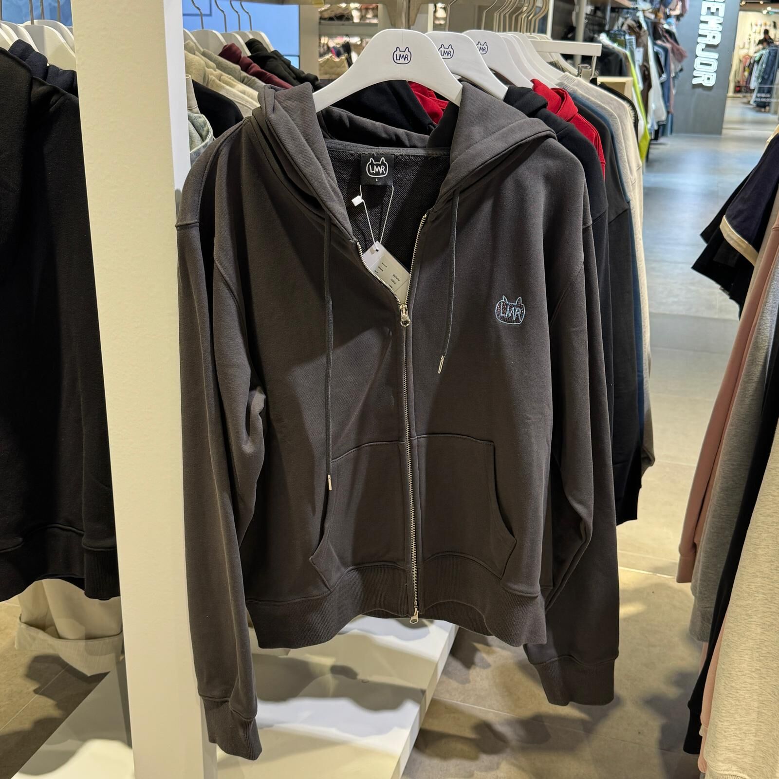 C72 LMR 拉鏈外套 - CHARCOAL