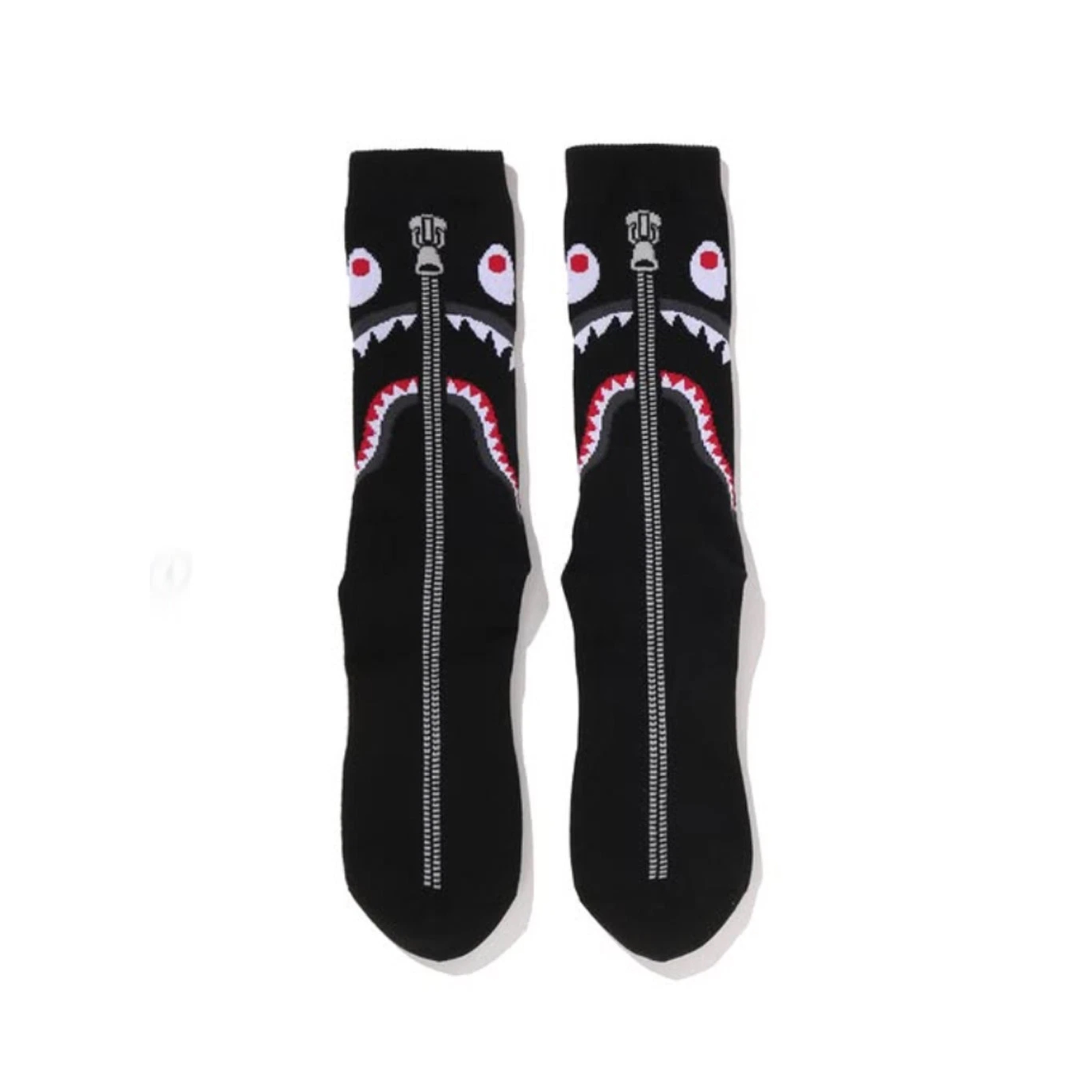 2026SS A BATHING APE BAPE SHARK JACQUARD SOCKS 鯊魚 襪子 現貨 1M30184003