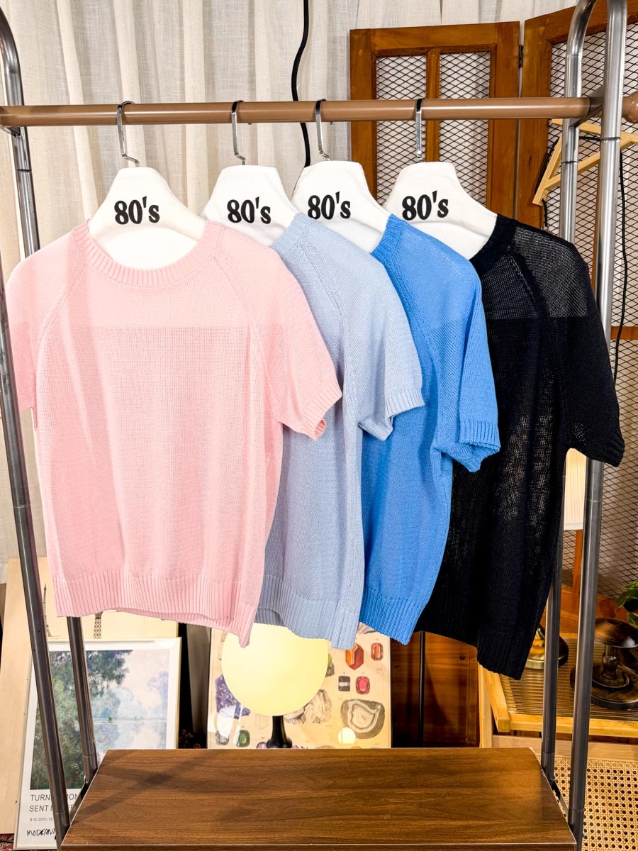 【多買多優惠】圓領 線仔料TOP【不設退換】