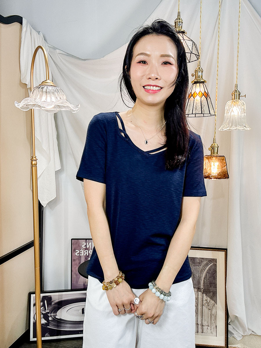 【多買多優惠】領位交叉帶．竹節料TOP【不設退換】