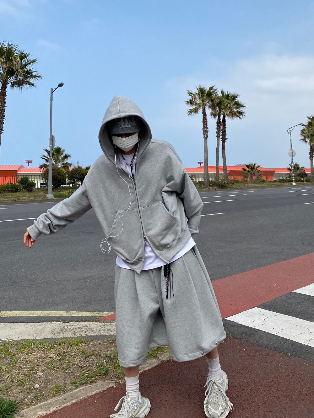 TXT同款 韓系修身棉套裝