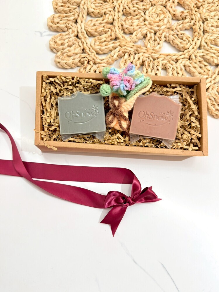 皂003-清潔組：靜凈＋安草Ohsnow 手工精油皂(75+-5g)