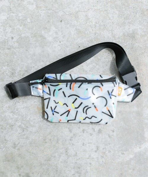 HKHG0424-045 Kiu - PVC防水斜孭袋/腰包_Geometry Off (K337-198) (A45)