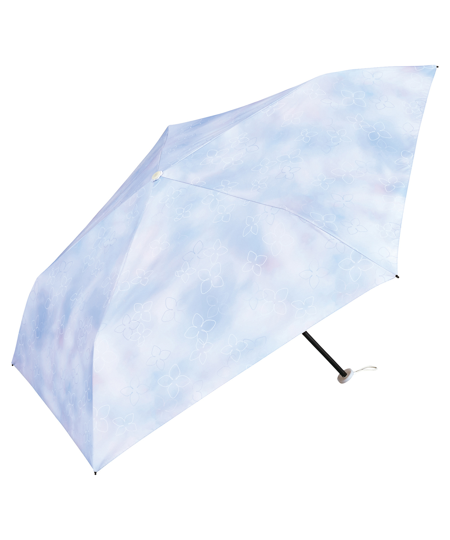 HKHG0424-076 Hanayura 輕量縮骨遮_繡球花藍 (801-19285-102 BL) (A76)