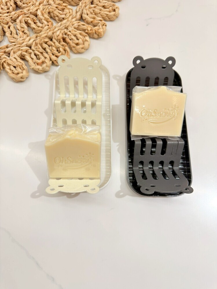 大頭熊熊造型三入肥皂架