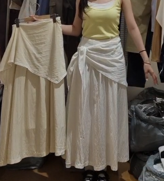 DV6101 小屁帘氣質飄逸半身裙