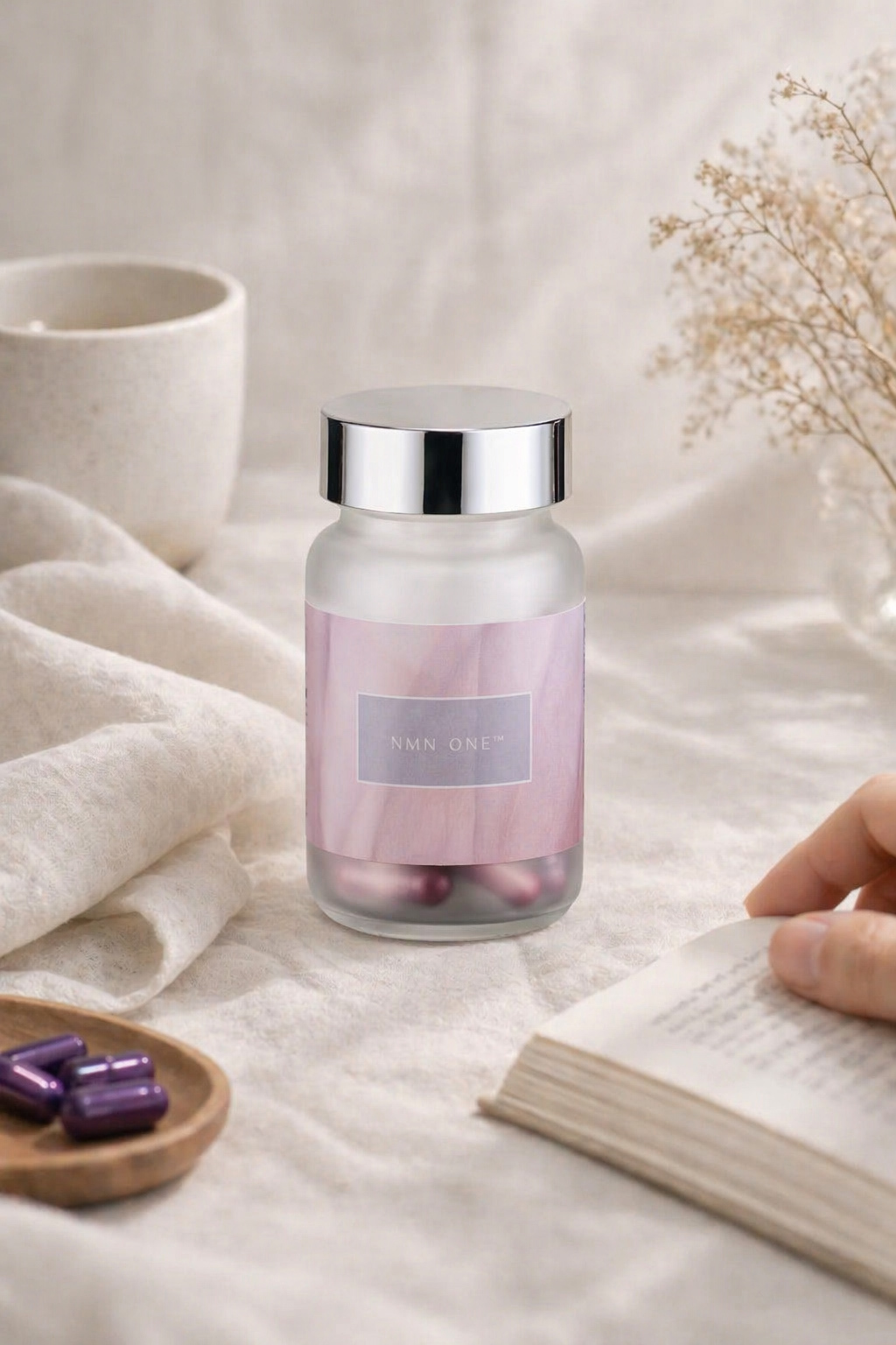 悠栽 Zaiva NMN ONE 天然酵母來源 NMN 保健膠囊瓶裝產品照