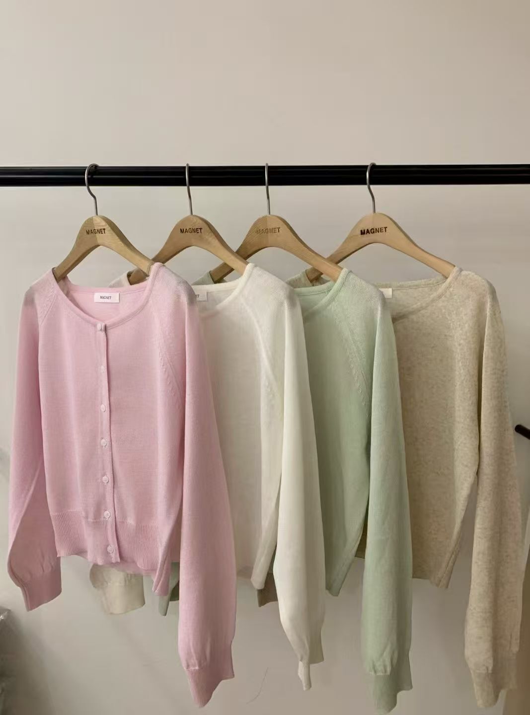 MN6139 春日色系排扣小外套