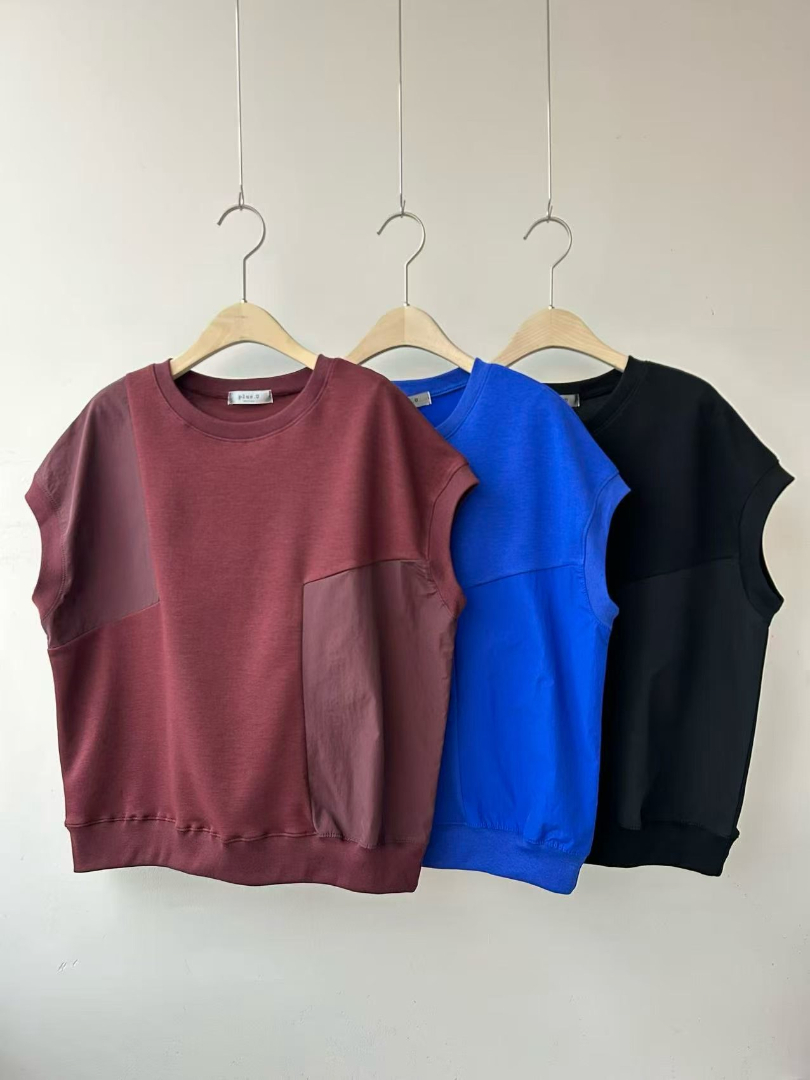 氣質顯瘦立體版型★設計感拼接微挺上衣