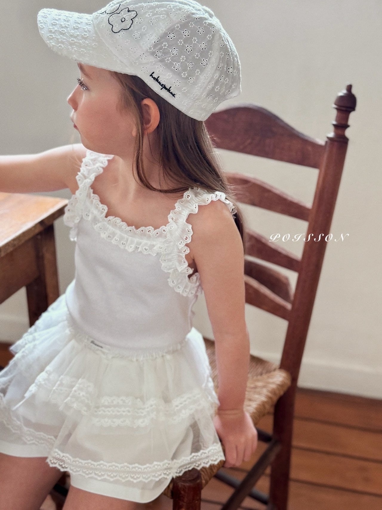 Poisson Frill Sleeveless Tee