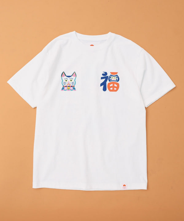 日本 BEAMS JAPAN × tupera tupera 日本吉祥物系列圖案T恤