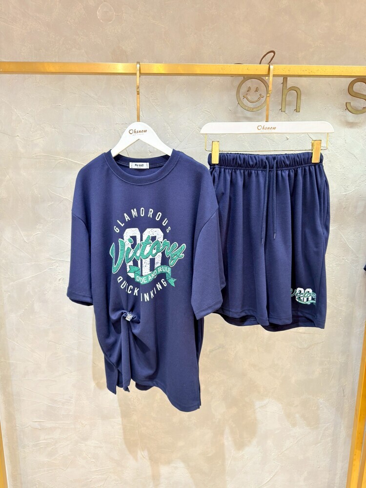 【現貨+預購】仿舊英字徽章86深藍套裝『預購時間7-14天』