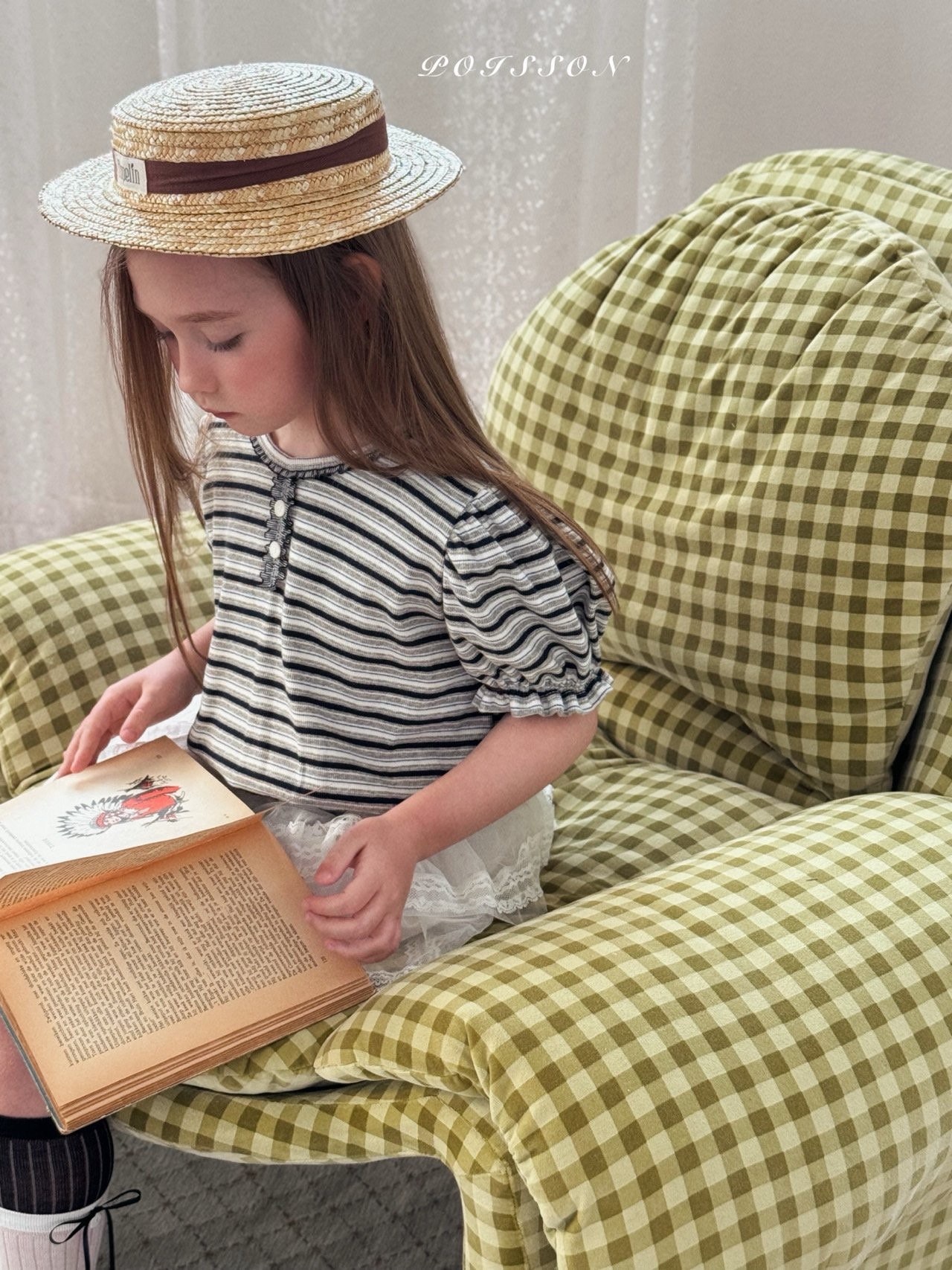 Poisson Striped Puff Tee