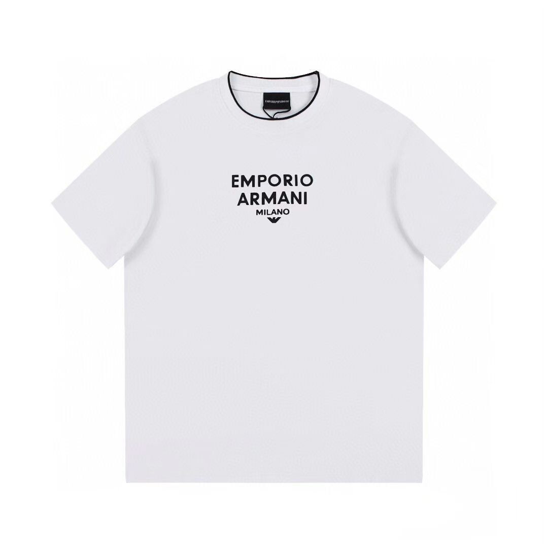 Armani basic 圓領Logo Tee