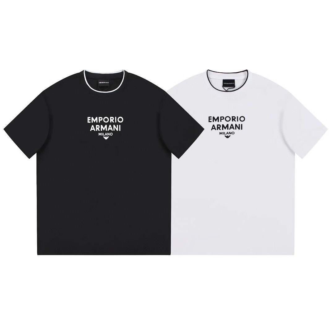Armani basic 圓領Logo Tee