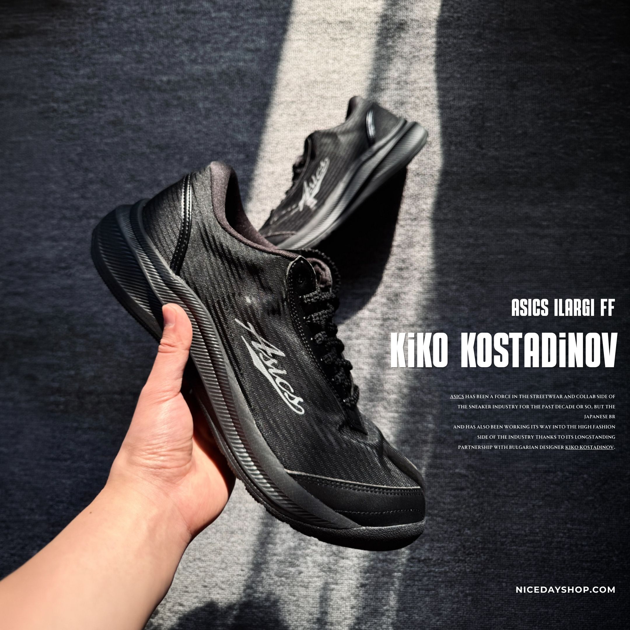 NICEDAY 代購 Asics x KIKO KOSTADINOV ILARGI FF 聯名 黑色 Tabi 分趾鞋 透氣 1203A982-001