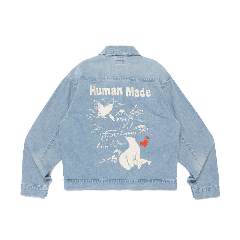 【HUMAN MADE】0425發售DENIM EMBROIDERY WORK JACKET