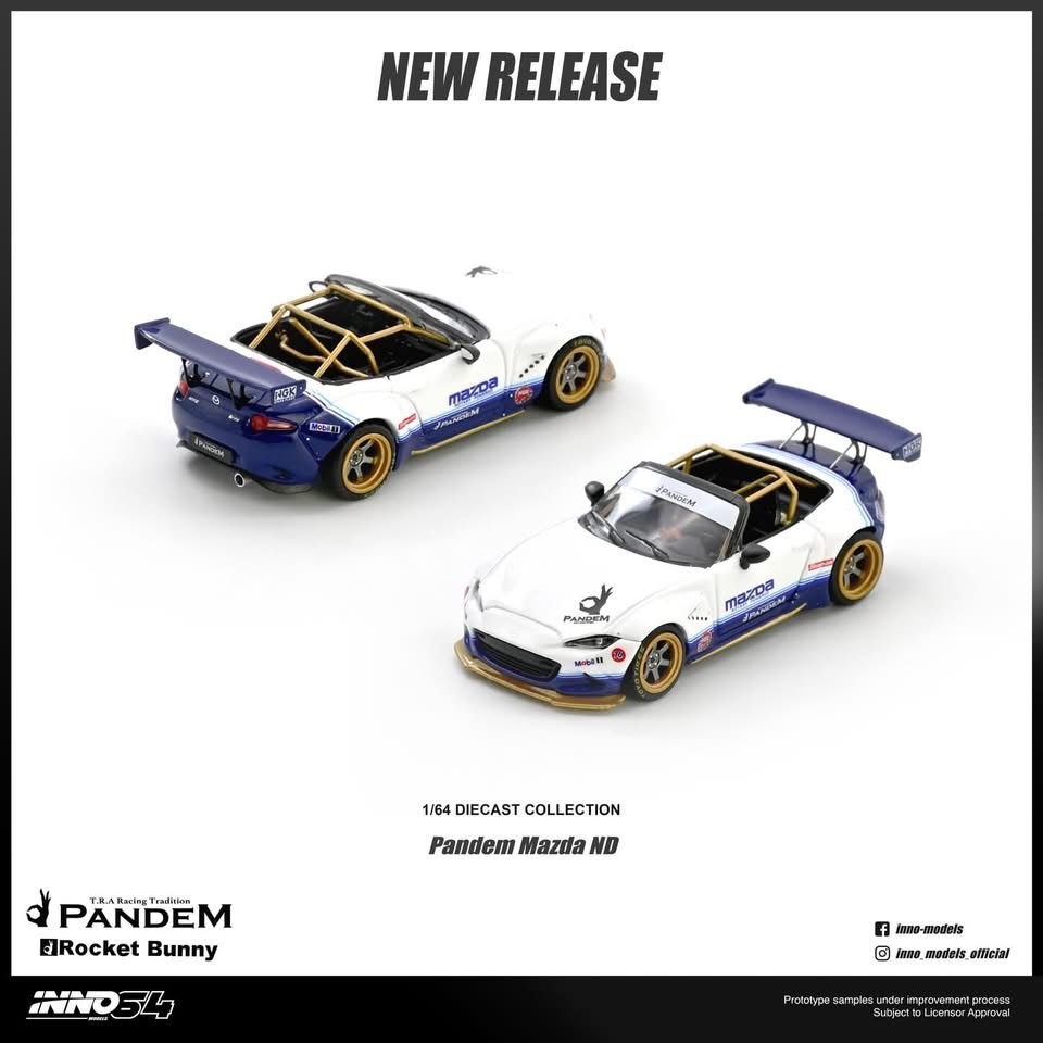 預訂 Pre-order - Inno64 Mazda MX-5 (ND) Miata "PANDEM ROCKET BUNNY" V1.0