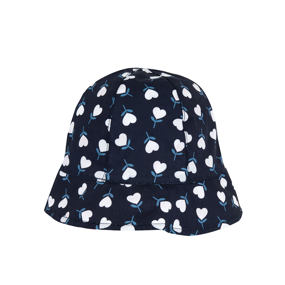 航海故事-滿版愛心花朵雙面帽