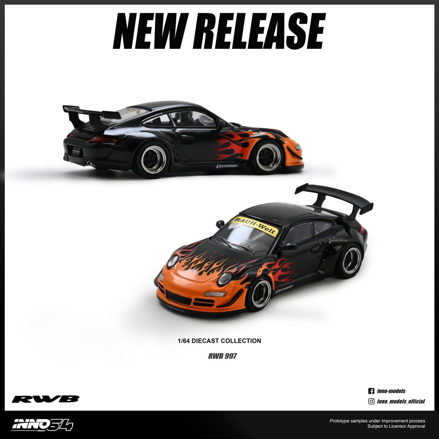預訂 Pre-order - Inno64 RWB 997 Orange Burning Flame