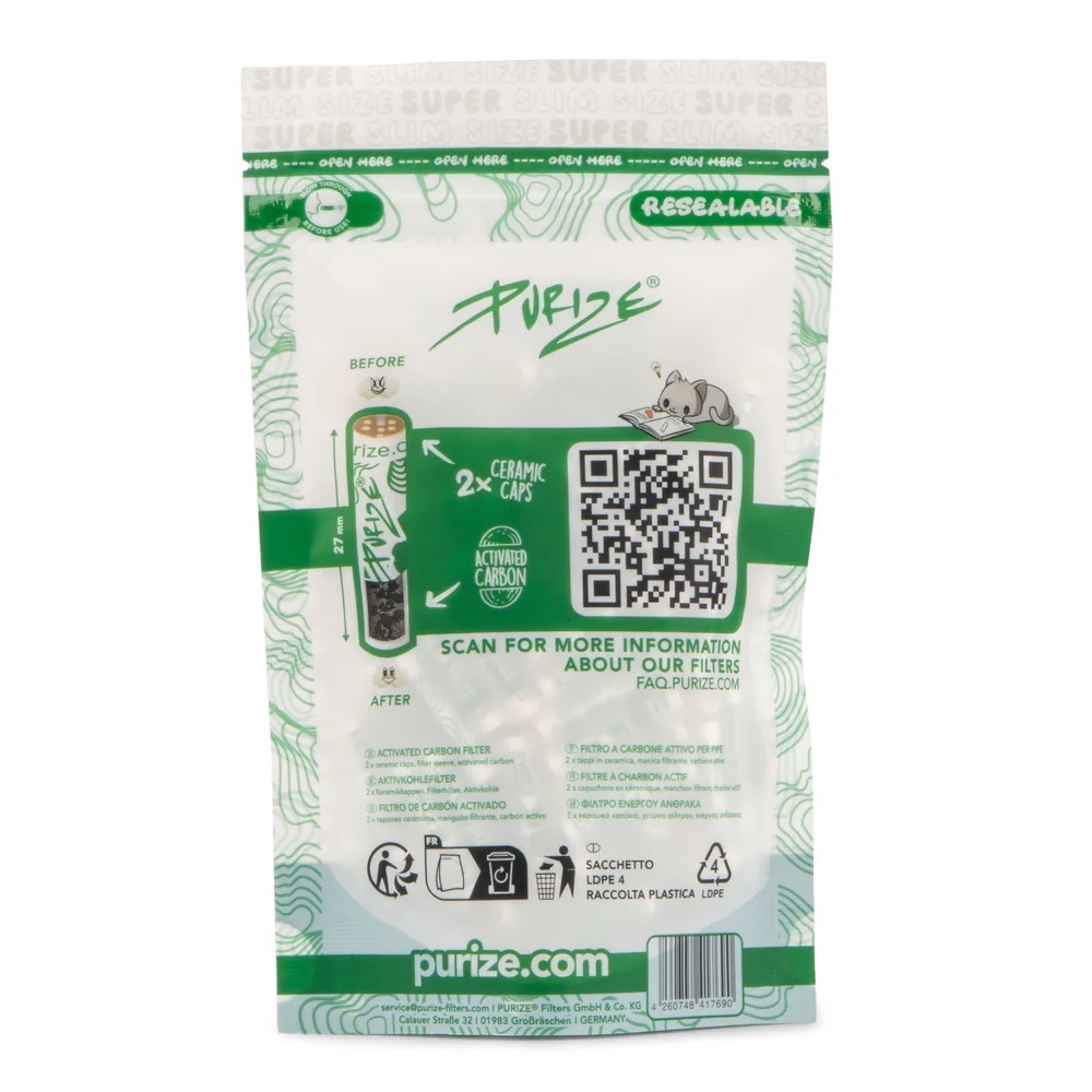 [111粒]PURIZE SUPER SLIM 活性碳濾芯