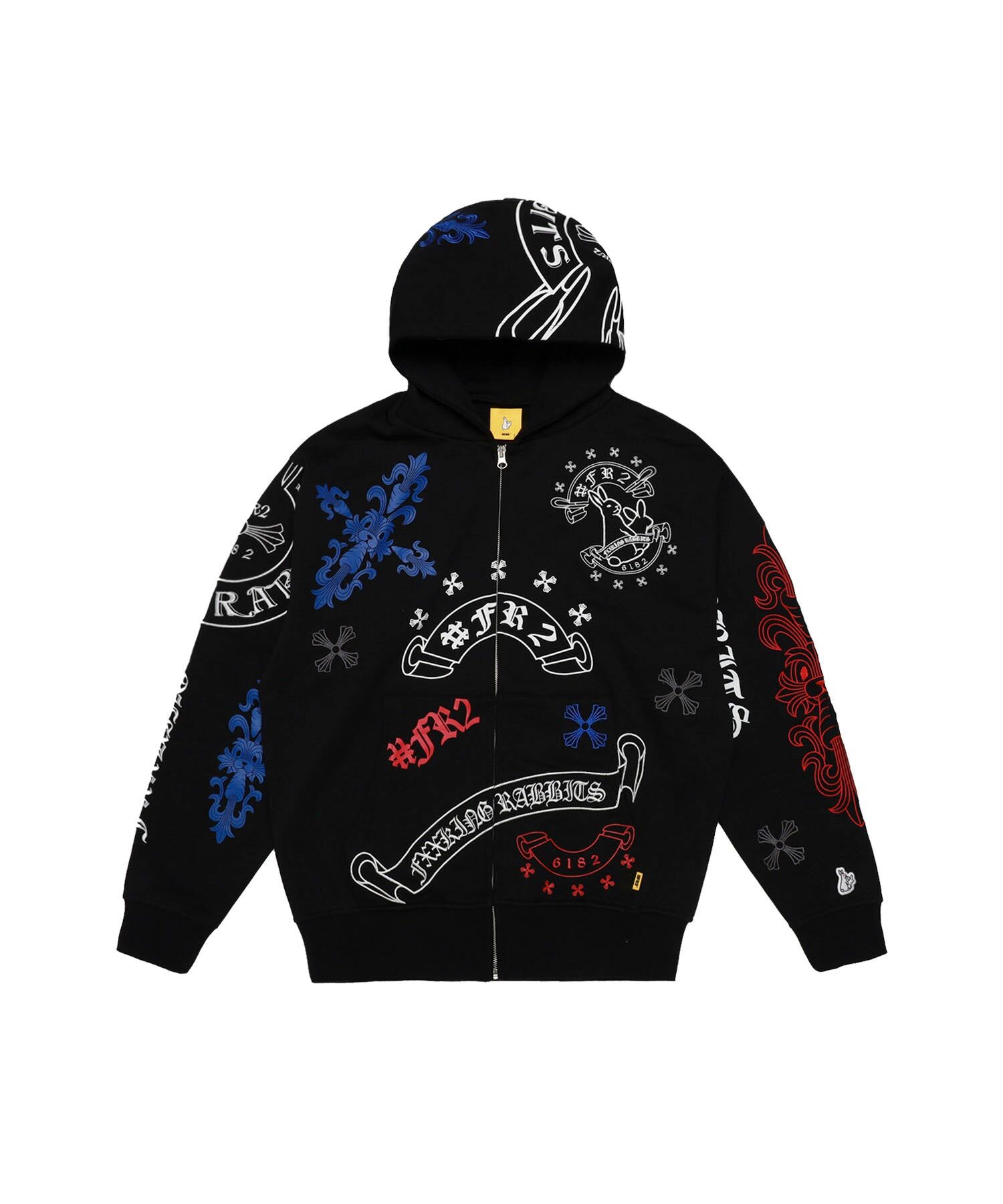 【#FR2】0425發售Cross Rabbits Multi Logo Embroidery Hoodie