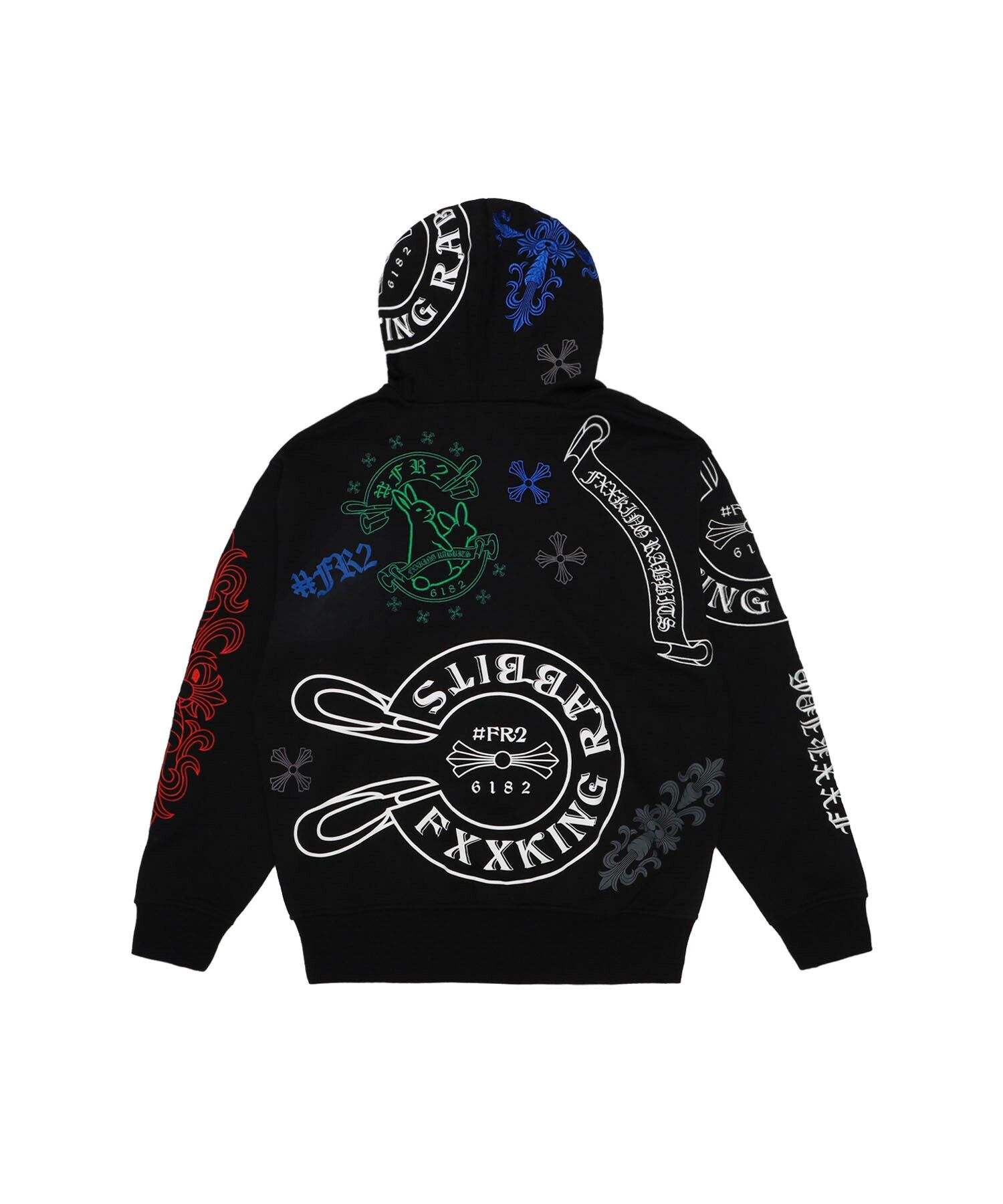 【#FR2】0425發售Cross Rabbits Multi Logo Embroidery Hoodie