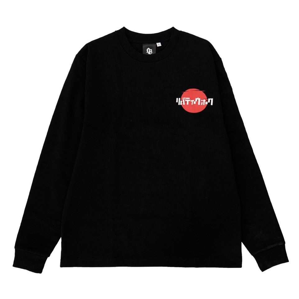 【LIBERTY WALK】0425發售LB Hinomaru Text Logo Long Sleeve Tee