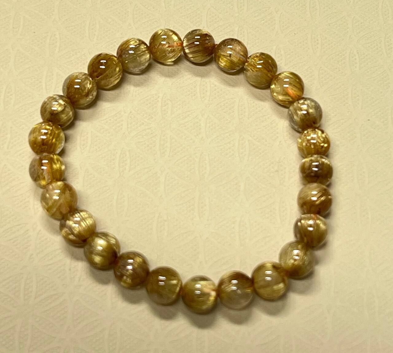 [S] GEMZ & CO ZBA GOLD RUTILE QUARTZ BRACELET, C13 (C13)