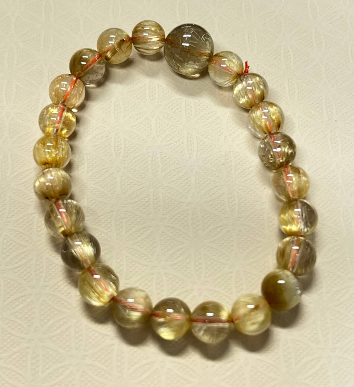 [S] GEMZ & CO ZBA GOLD RUTILE QUARTZ BRACELET, C14 (C14)