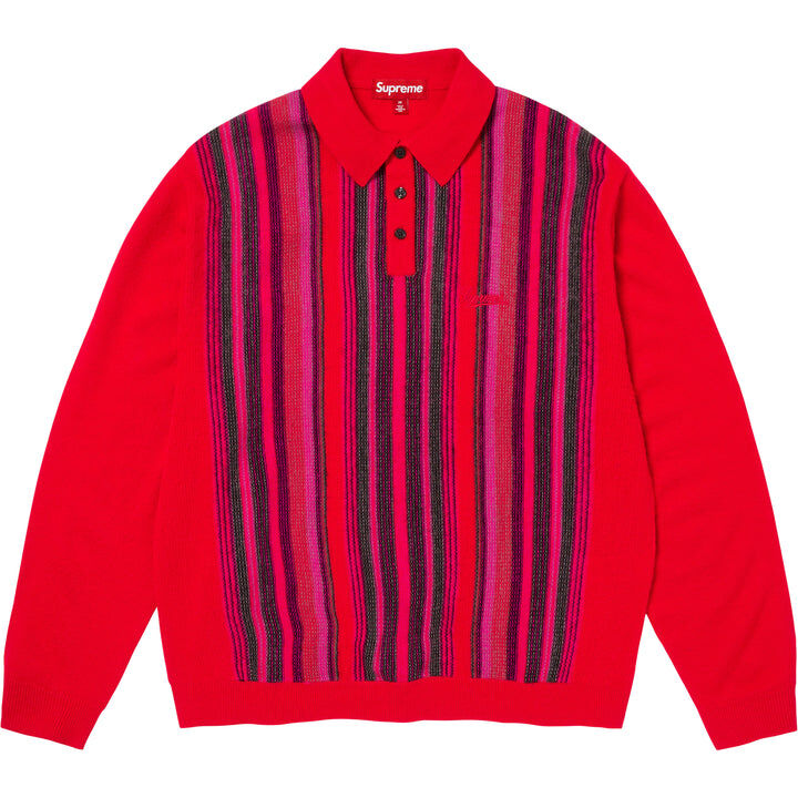 【Supreme】0418 WEEK 9 發售Multi Stripe Polo Sweater