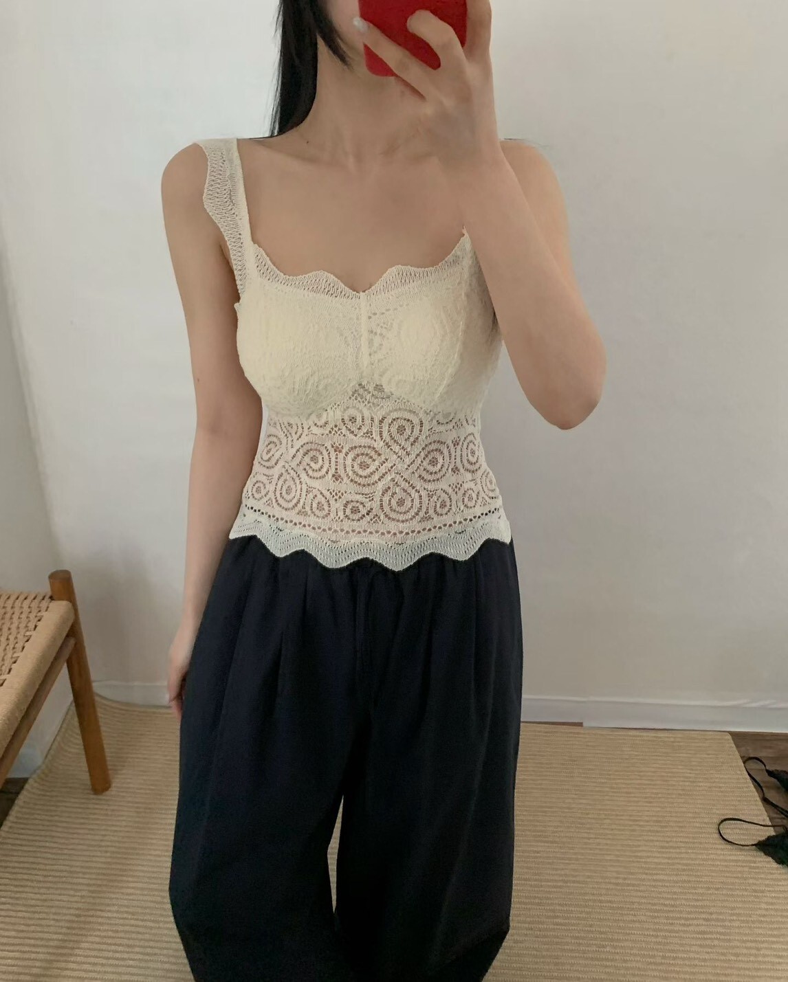 波紋蕾絲BRA內搭背心