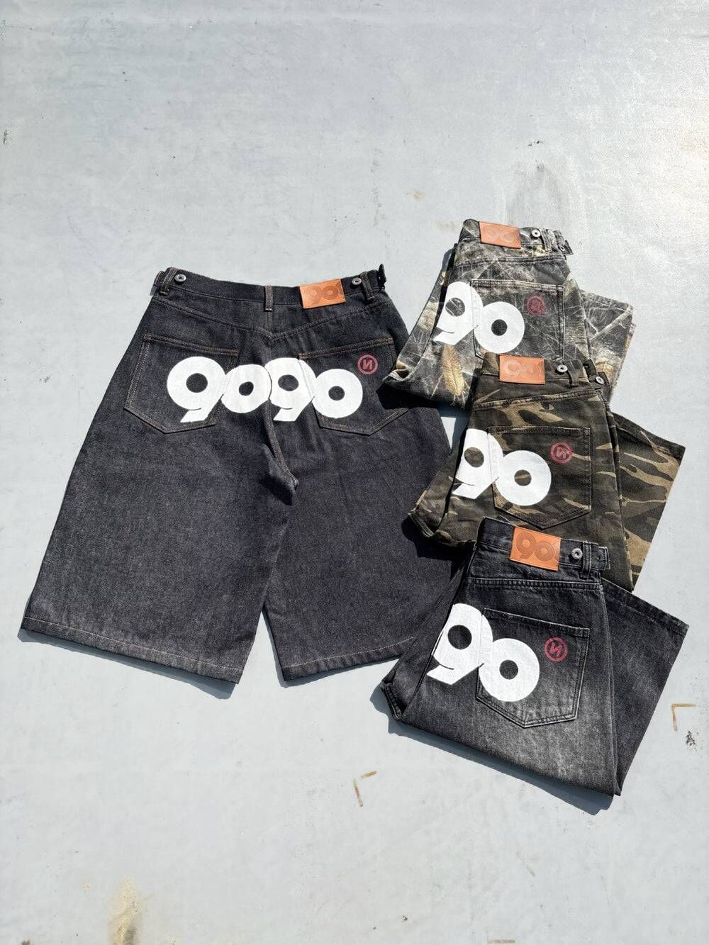 【9090】0425發售 9090 OG Logo Painted Buggy Jorts (9090標誌)